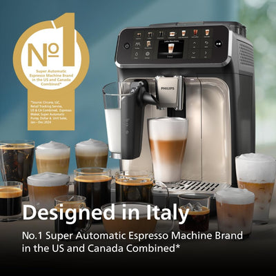 PHILIPS LatteGo 5400 Series Bean-to-Cup Espresso Machine - Renewed - Grade A+