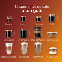 PHILIPS Machine à café à grains LatteGo Série 5400 - Reconditionné - Qualité A+ – image 6