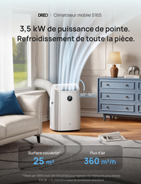 DREO 12 000 BTU Climatiseur mobile 3 en 1 (Reconditionné - Qualité A+) – image 2