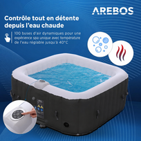 Arebos Spa gonflable (Reconditionné – Qualité A+) – image 2